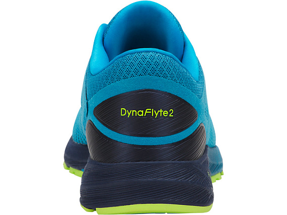 Кроссовки мужские ASICS DynaFlyte 2 Island Blue/Safety Yellow/Indigo Blue - Фото 7 большая