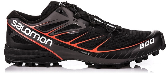 Кроссовки мужские Salomon S-Lab Speed Black/Red - Фото 7 большая