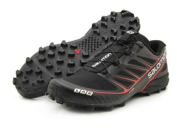 Кроссовки мужские Salomon S-Lab Speed Black/Red - Фото 8 большая