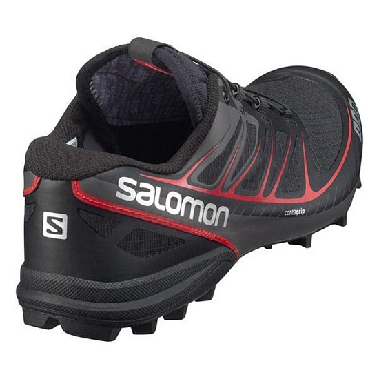 Кроссовки мужские Salomon S-Lab Speed Black/Red - Фото 9 большая