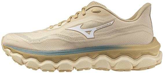 Кроссовки мужские Mizuno Wave Horizon 9 Pale Khaki/White/Curds&Whey - Фото 2 большая