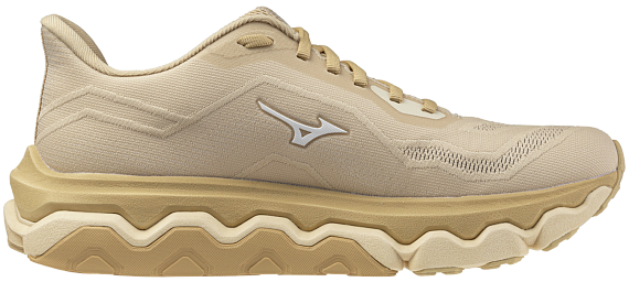 Кроссовки мужские Mizuno Wave Horizon 9 Pale Khaki/White/Curds&Whey - Фото 4 большая