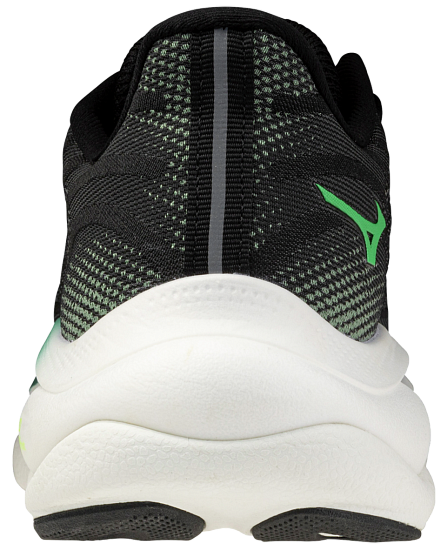 Кроссовки мужские Mizuno Wave Sky 9 Black/Goblin Green/Alpine Green - Фото 6 большая