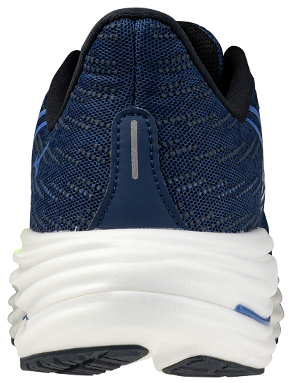 Кроссовки мужские Mizuno Wave Rider 29 Estate Blue/White/Lightning Yellow - Фото 6 большая