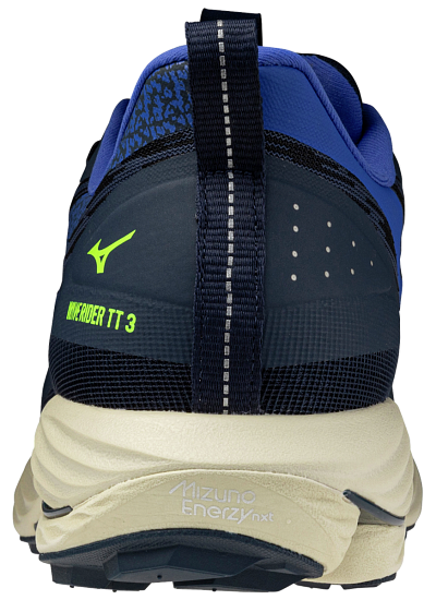 Кроссовки мужские Mizuno Wave Rider Tt 3 Dress Blues/Dazzling Blue/Lightning Yellow - Фото 2 большая