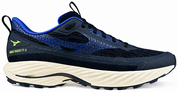 Кроссовки мужские Mizuno Wave Rider Tt 3 Dress Blues/Dazzling Blue/Lightning Yellow - Фото 1 большая