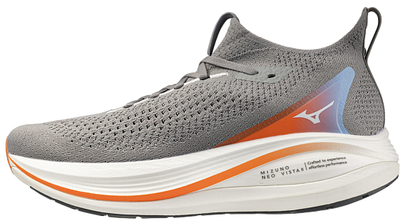 Кроссовки мужские Mizuno Neo Vista 2 Ultimate Gray/White/Coral Rose - Фото 2 большая