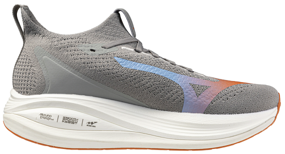 Кроссовки мужские Mizuno Neo Vista 2 Ultimate Gray/White/Coral Rose - Фото 4 большая