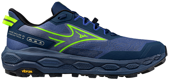 Кроссовки мужские Mizuno Wave Mujin 11 Dazzling Blue/Lightning Yellow/Estate Blue - Фото 1 большая