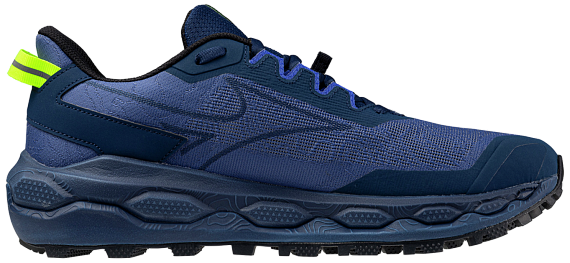 Кроссовки мужские Mizuno Wave Mujin 11 Dazzling Blue/Lightning Yellow/Estate Blue - Фото 4 большая