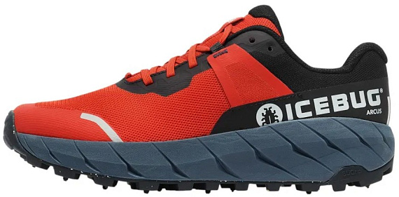 Кроссовки мужские Icebug Arcus BUGrip Midnight/Red - Фото 2 большая