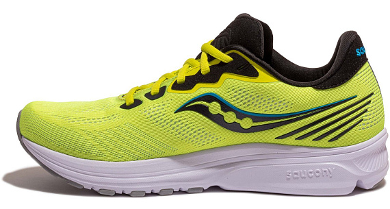 Кроссовки мужские Saucony Ride 14 Citrus/Black - Фото 2 большая