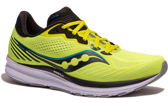 Кроссовки мужские Saucony Ride 14 Citrus/Black - Фото 5 большая