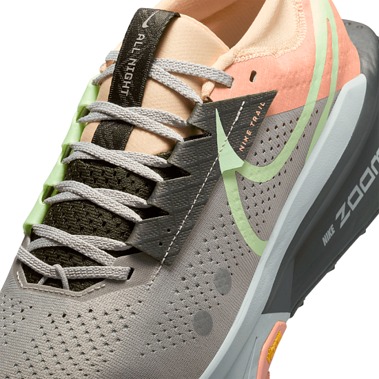 Кроссовки мужские Nike Zoomx Zegama Trail 2 College Grey/Barely Volt/Sequoia - Фото 2 большая