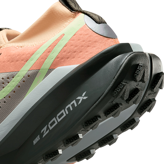 Кроссовки мужские Nike Zoomx Zegama Trail 2 College Grey/Barely Volt/Sequoia - Фото 3 большая