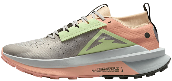 Кроссовки мужские Nike Zoomx Zegama Trail 2 College Grey/Barely Volt/Sequoia - Фото 7 большая