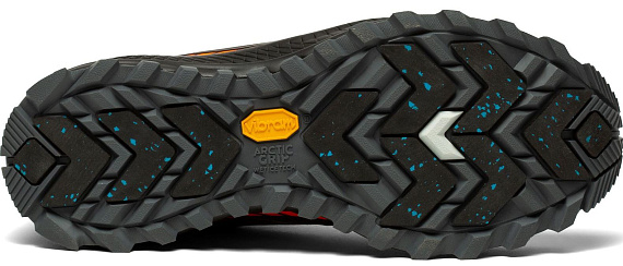Кроссовки мужские Saucony Peregrine ICE+ Black/Jade - Фото 4 большая