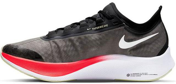 Кроссовки мужские Nike Zoom Fly 3 Black/Laser Crimson/Olive Aura/White - Фото 6 большая
