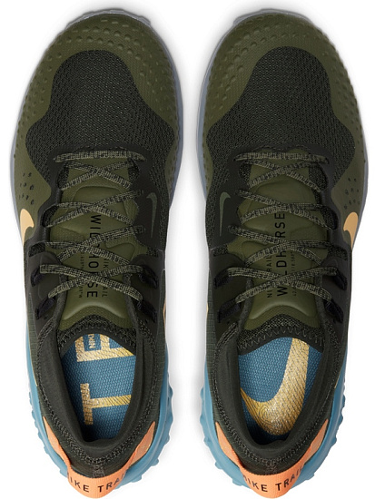 Кроссовки мужские Nike Wildhorse 6 Sequoia/Medium Olive/Cerulean/Topaz Gold - Фото 6 большая