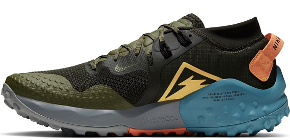 Кроссовки мужские Nike Wildhorse 6 Sequoia/Medium Olive/Cerulean/Topaz Gold - Фото 8 большая