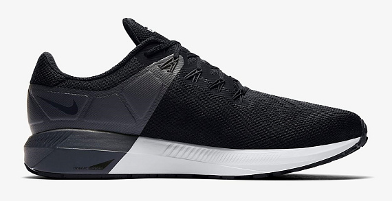Кроссовки мужские Nike Air Zoom Structure 22 Black/White-Gridiron - Фото 2 большая