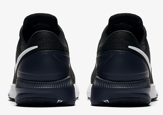 Кроссовки мужские Nike Air Zoom Structure 22 Black/White-Gridiron - Фото 3 большая