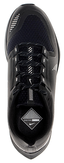 Кроссовки мужские Nike Air Zoom Pegasus 36 Shield Black/Black-Metallic Silver - Фото 8 большая