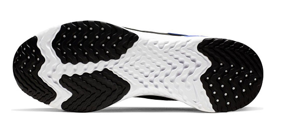 Кроссовки мужские Nike Odyssey React 2 Flyknit Black/Racer Blue-White - Фото 3 большая