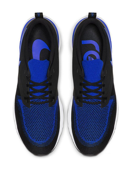 Кроссовки мужские Nike Odyssey React 2 Flyknit Black/Racer Blue-White - Фото 6 большая
