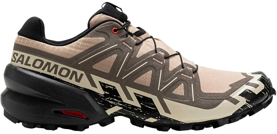 Кроссовки мужские Salomon Speedcross 6 Natural/Black/Almond Milk - Фото 1 большая