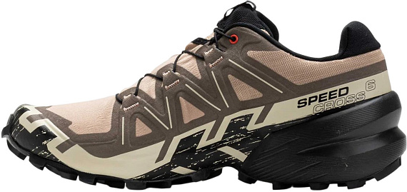 Кроссовки мужские Salomon Speedcross 6 Natural/Black/Almond Milk - Фото 4 большая