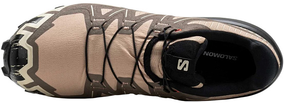 Кроссовки мужские Salomon Speedcross 6 Natural/Black/Almond Milk - Фото 5 большая