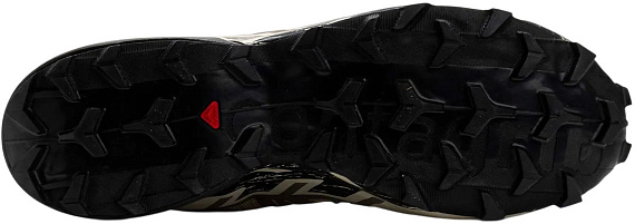 Кроссовки мужские Salomon Speedcross 6 Natural/Black/Almond Milk - Фото 6 большая