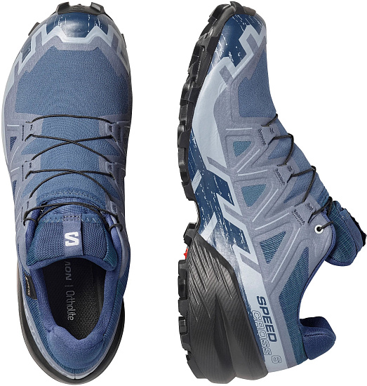 Кроссовки мужские Salomon Speedcross 6 Gtx Spellbound/Black/Tradewinds - Фото 2 большая