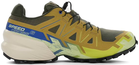 Кроссовки мужские Salomon Speedcross 6 Gtx Grape Leaf/Aspargus Green/Acid Lime - Фото 1 большая