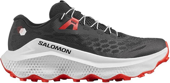 Кроссовки мужские Salomon Ultra Glide 4 Black/White/Fiery Red - Фото 1 большая