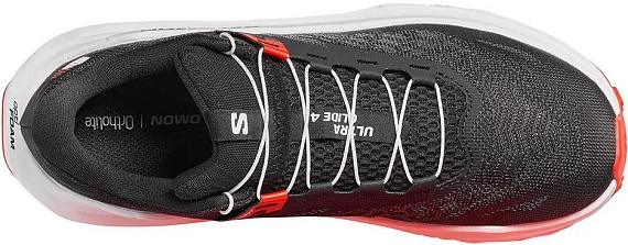 Кроссовки мужские Salomon Ultra Glide 4 Black/White/Fiery Red - Фото 6 большая