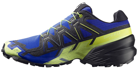 Кроссовки мужские Salomon Speedcross 6 Bluing/Black/Acid Lime - Фото 3 большая