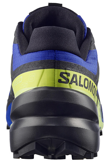 Кроссовки мужские Salomon Speedcross 6 Bluing/Black/Acid Lime - Фото 5 большая