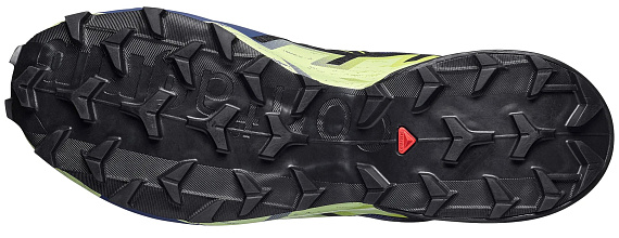 Кроссовки мужские Salomon Speedcross 6 Bluing/Black/Acid Lime - Фото 6 большая