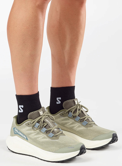 Кроссовки мужские Salomon Aero Blaze 3 Grvl Tea/Vanilla Ice/Deep Lichen Green - Фото 5 большая