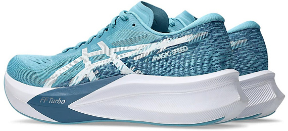 Кроссовки мужские ASICS Magic Speed 4 Stillwater/White - Фото 3 большая