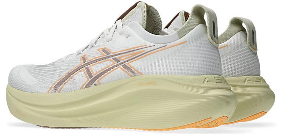 Кроссовки мужские ASICS Gel-Nimbus 27 White/Fawn - Фото 3 большая
