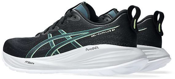 Кроссовки мужские ASICS Gel-Cumulus 27 Black/Lucid Yellow - Фото 3 большая