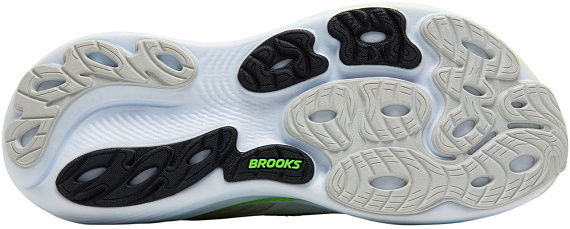 Кроссовки мужские Brooks Adrenaline Gts 25 Oyster/Green Gecko/Blue - Фото 6 большая