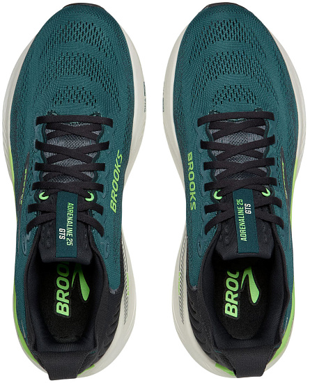 Кроссовки мужские Brooks Adrenaline Gts 25 Atlantic Deep/Coconut/Green - Фото 5 большая