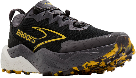 Кроссовки мужские Brooks Caldera 8 Black/Rabbit/Zest - Фото 2 большая