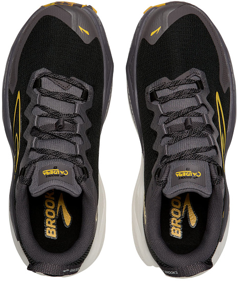 Кроссовки мужские Brooks Caldera 8 Black/Rabbit/Zest - Фото 5 большая