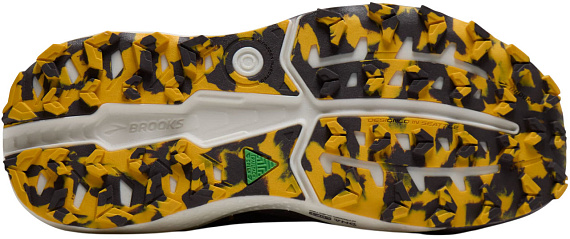 Кроссовки мужские Brooks Caldera 8 Black/Rabbit/Zest - Фото 6 большая