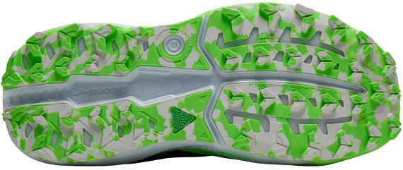 Кроссовки мужские Brooks Caldera 8 Atlantic Deep/Green/White - Фото 6 большая